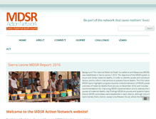 Tablet Screenshot of mdsr-action.net